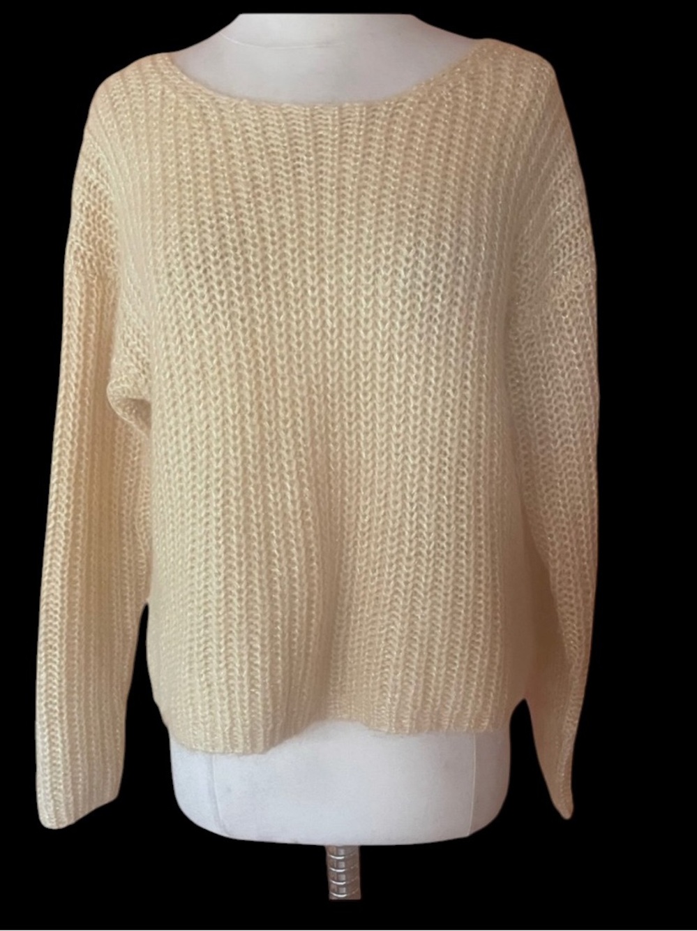 1980s Sostanza Sparkly Mohair‎ Wool Sweater